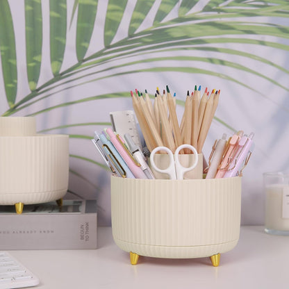 360 Rotating Plastic Desk Pen Organizer