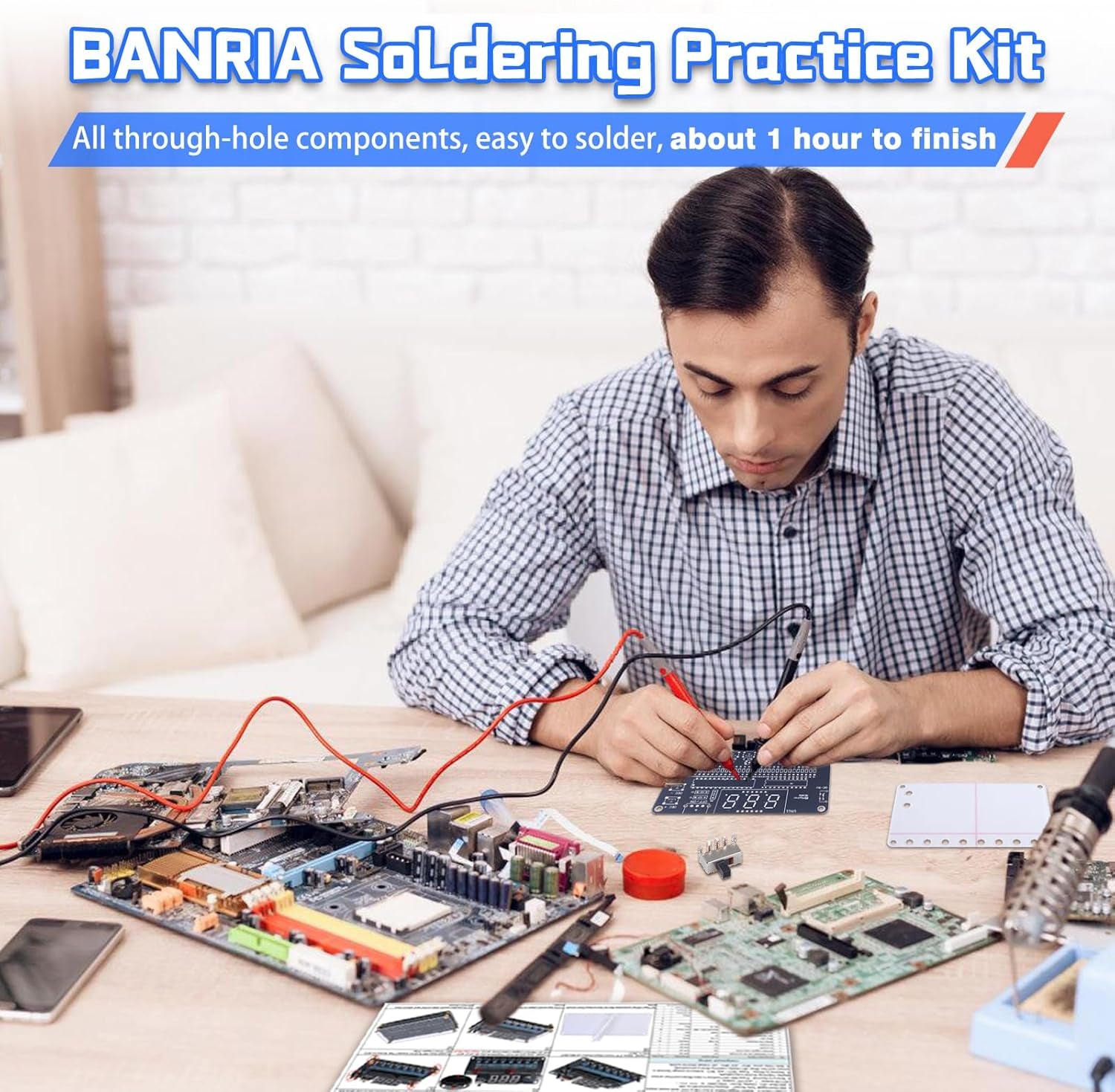 DIY Soldering Project Kit Binary Decimal