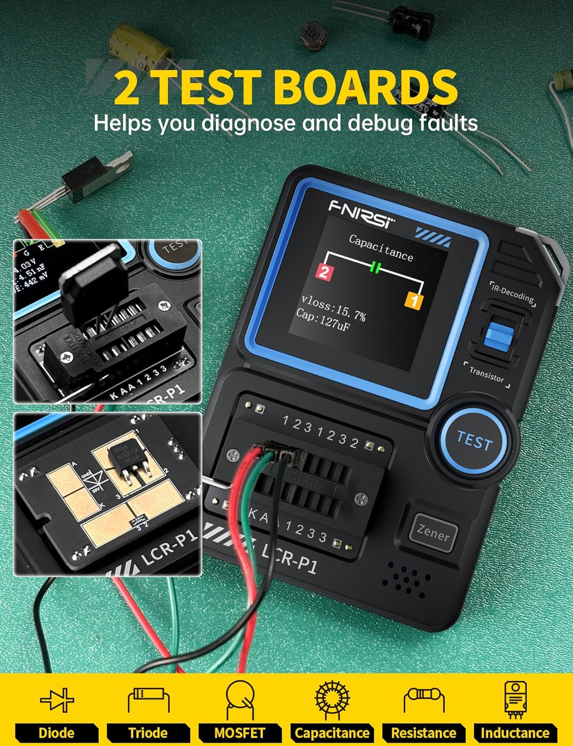 LCRP1 Transistor Tester,Mosfet Transistr