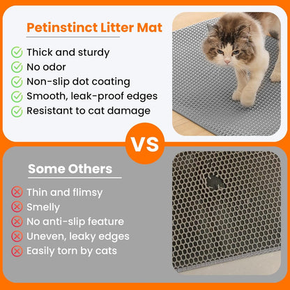 Jumbo Cat Litter Mat 46X26 Inches Double