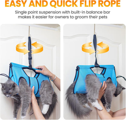 Pet Grooming Hammock for 5-11 Lbs Pets