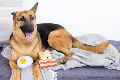 Barkfast Dog Toys, Set of 3, Plush Pet
