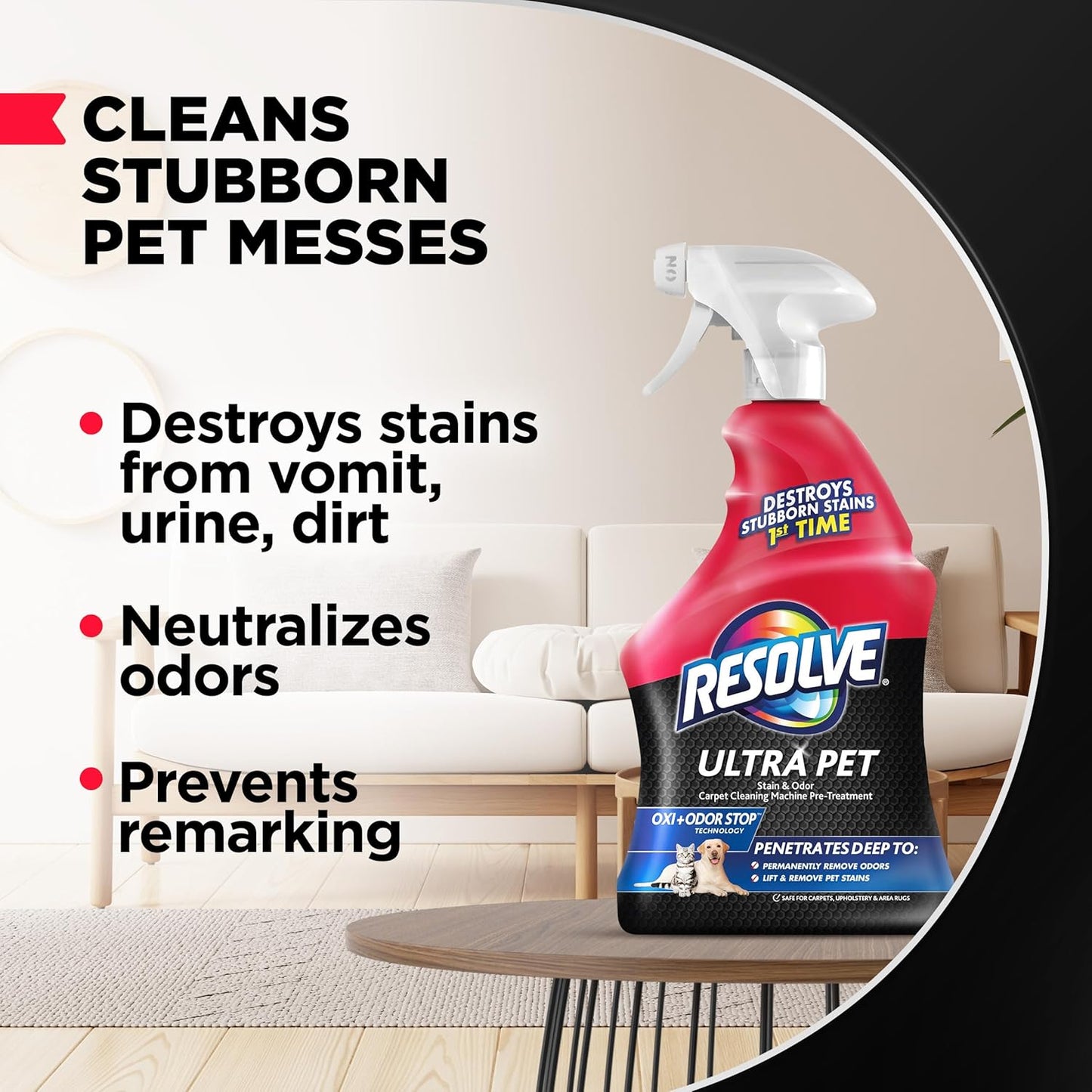Ultra Pet Carpet Cleaner Spray, Removal 