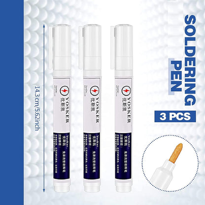 3 Pieces No Clean Soldering Pen Rosin