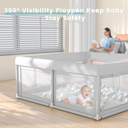 Baby Playpen 50X50 Inch, Play Pens 