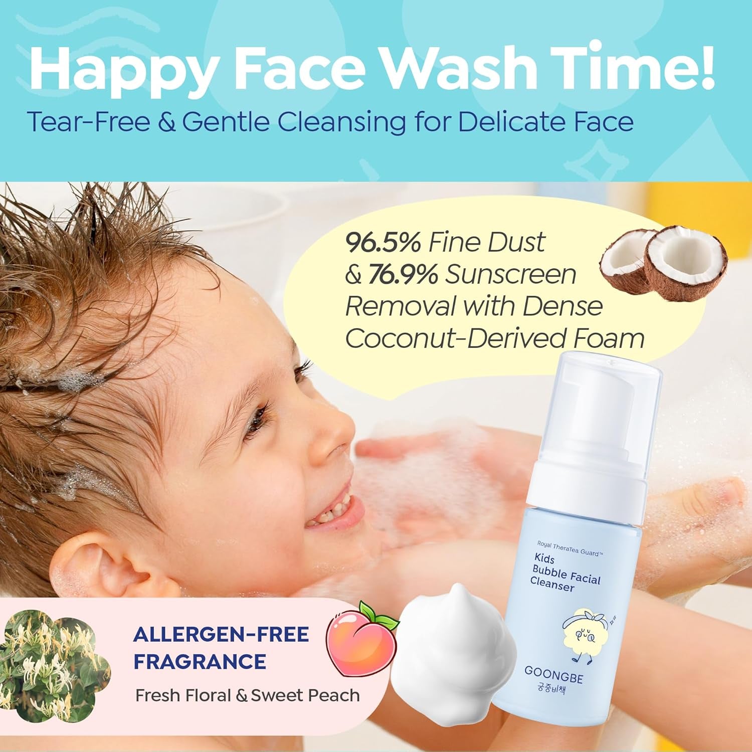Kids Bubble Face Wash Tear-Free Micellar