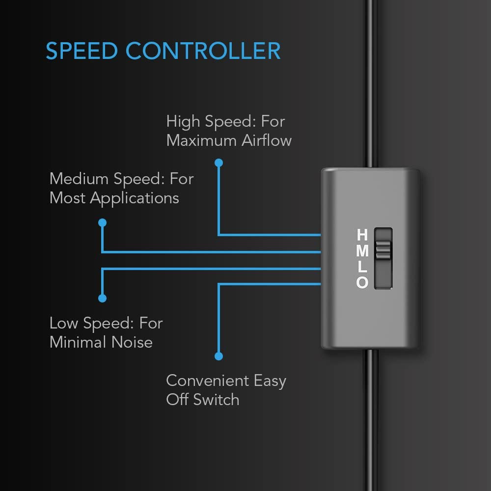 MULTIFAN S7, Quiet Dual 120Mm USB Fan