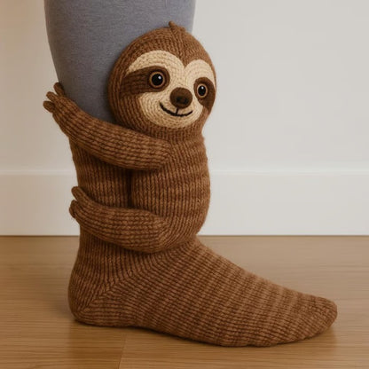 Animal Print Knitted Floor Socks
