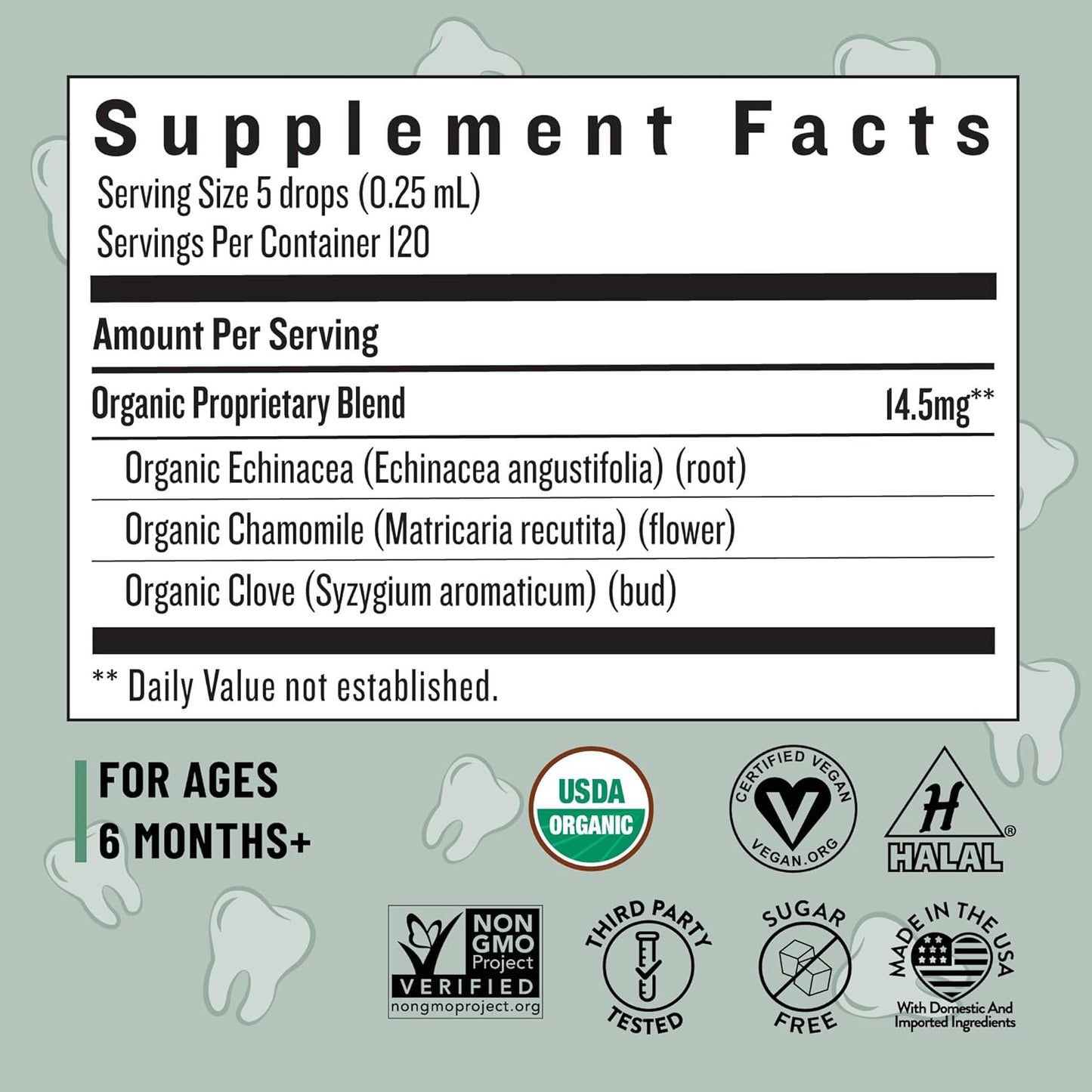 Organic Baby Teething Relief Drops