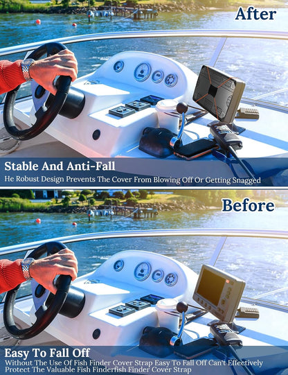 2 Pack Fish Finder Cover Straps 