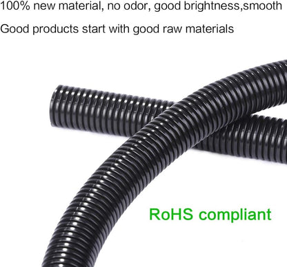 25Ft - 1/4 Inch Split Wire Loom Tubing