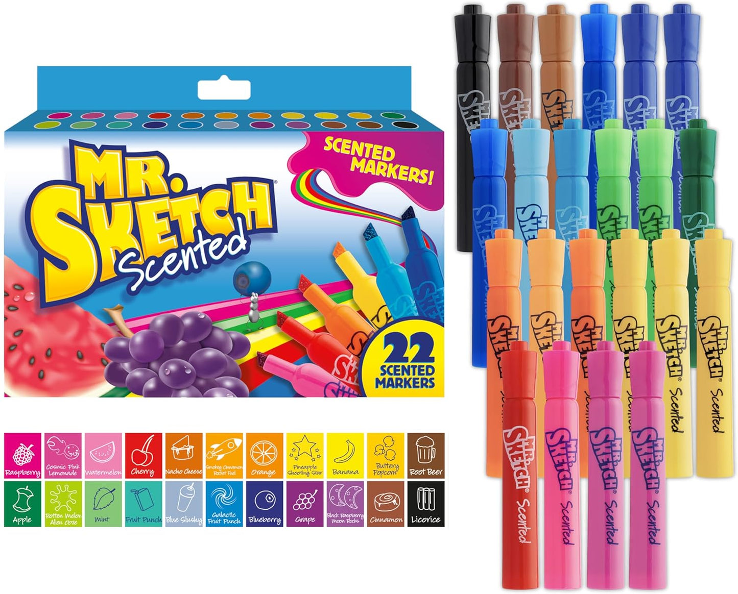 Scented Markers, Chisel Tip, Assorted