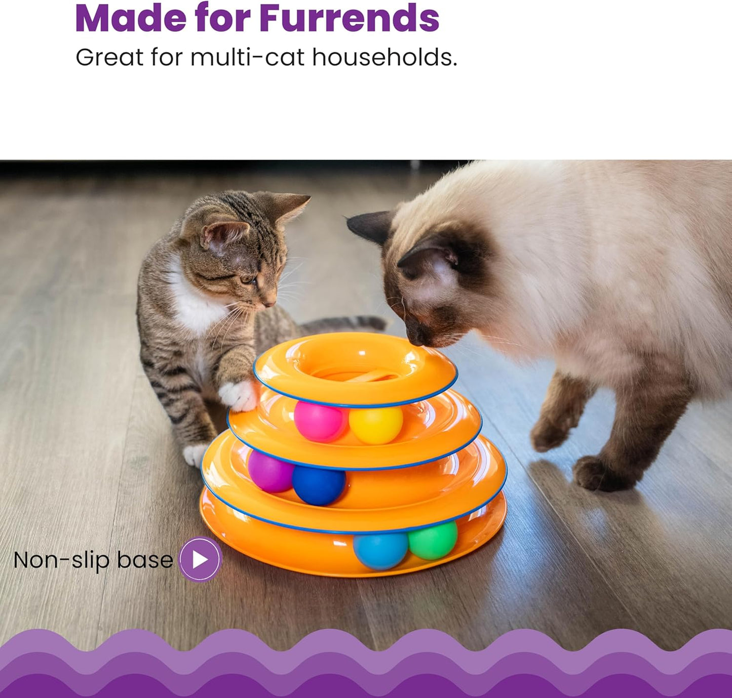 Tower of Tracks Cat Toy – 3-Level Track