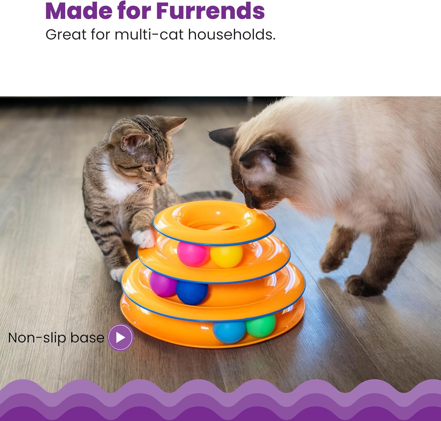 Tower of Tracks Cat Toy – 3-Level Track