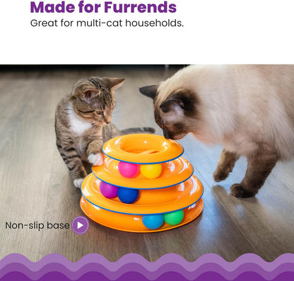 Tower of Tracks Cat Toy – 3-Level Track