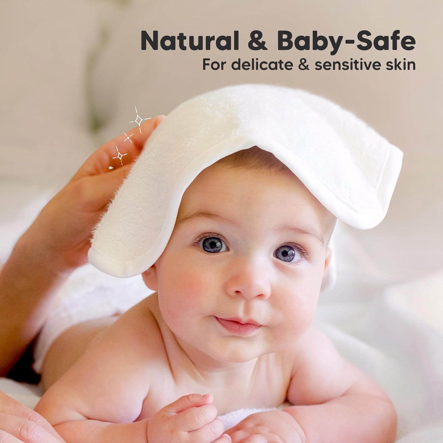6-Pack Baby Washcloths – Soft Absorbent