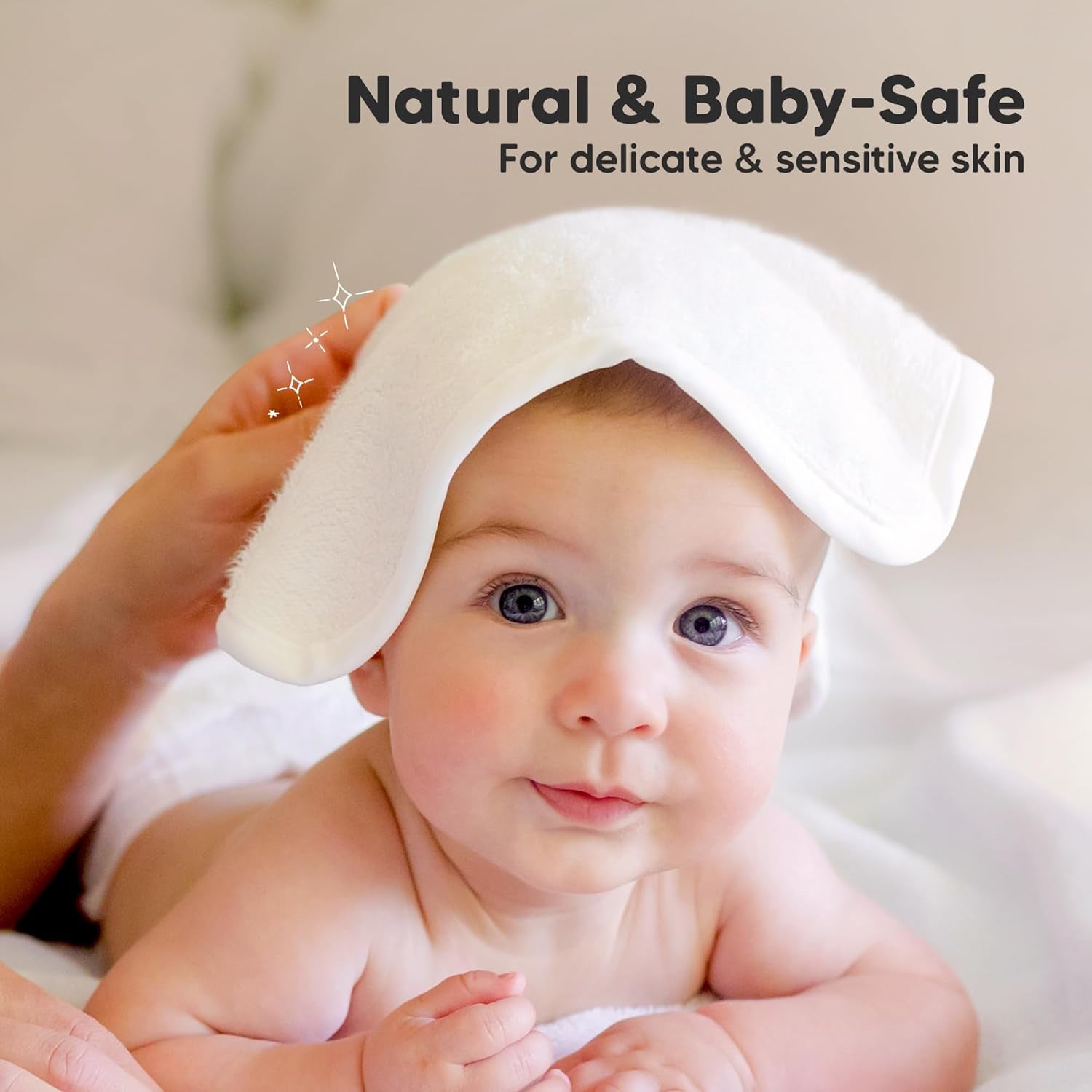 6-Pack Baby Washcloths – Soft Absorbent