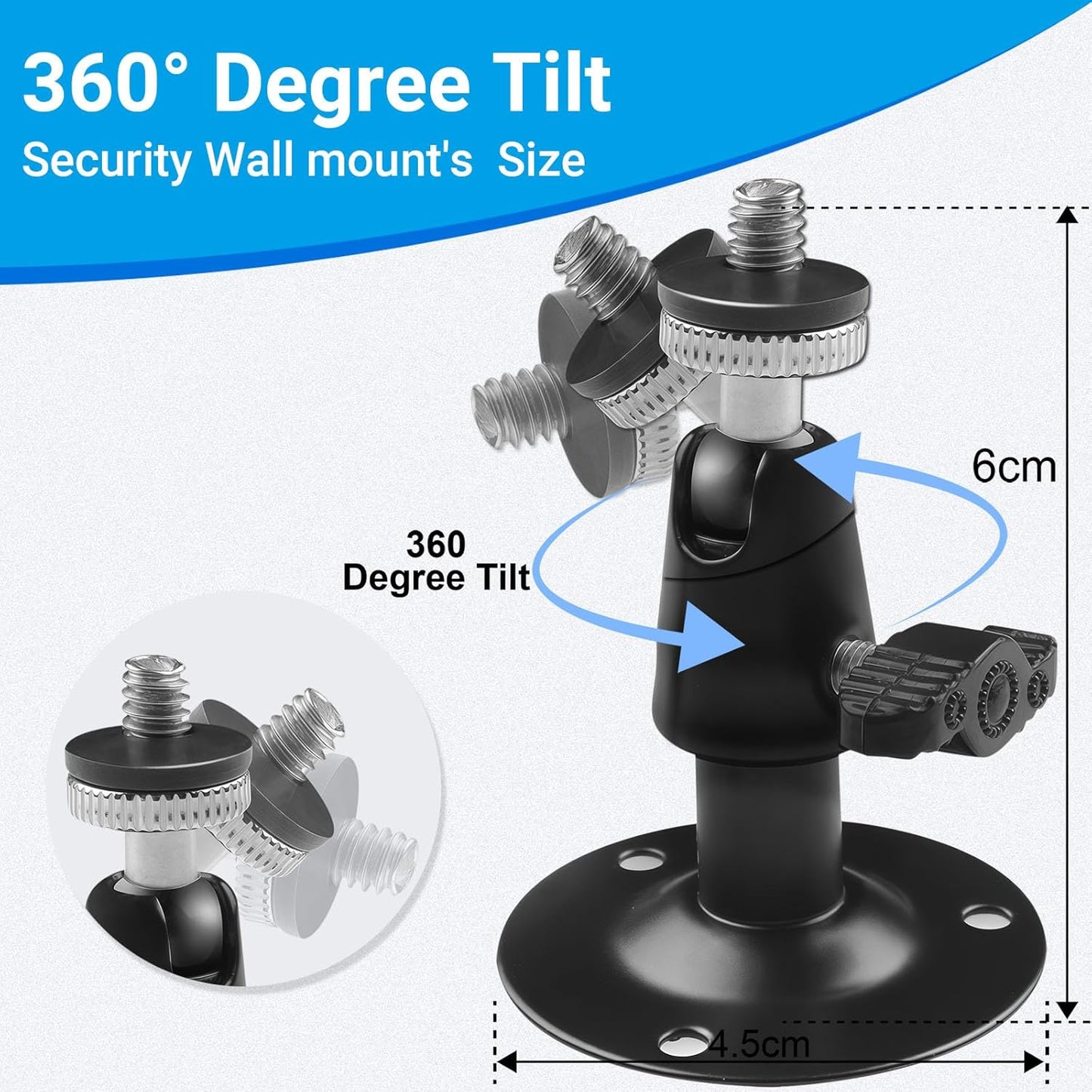 Security Wall Mount 5 Pcs Metal Outdoor 