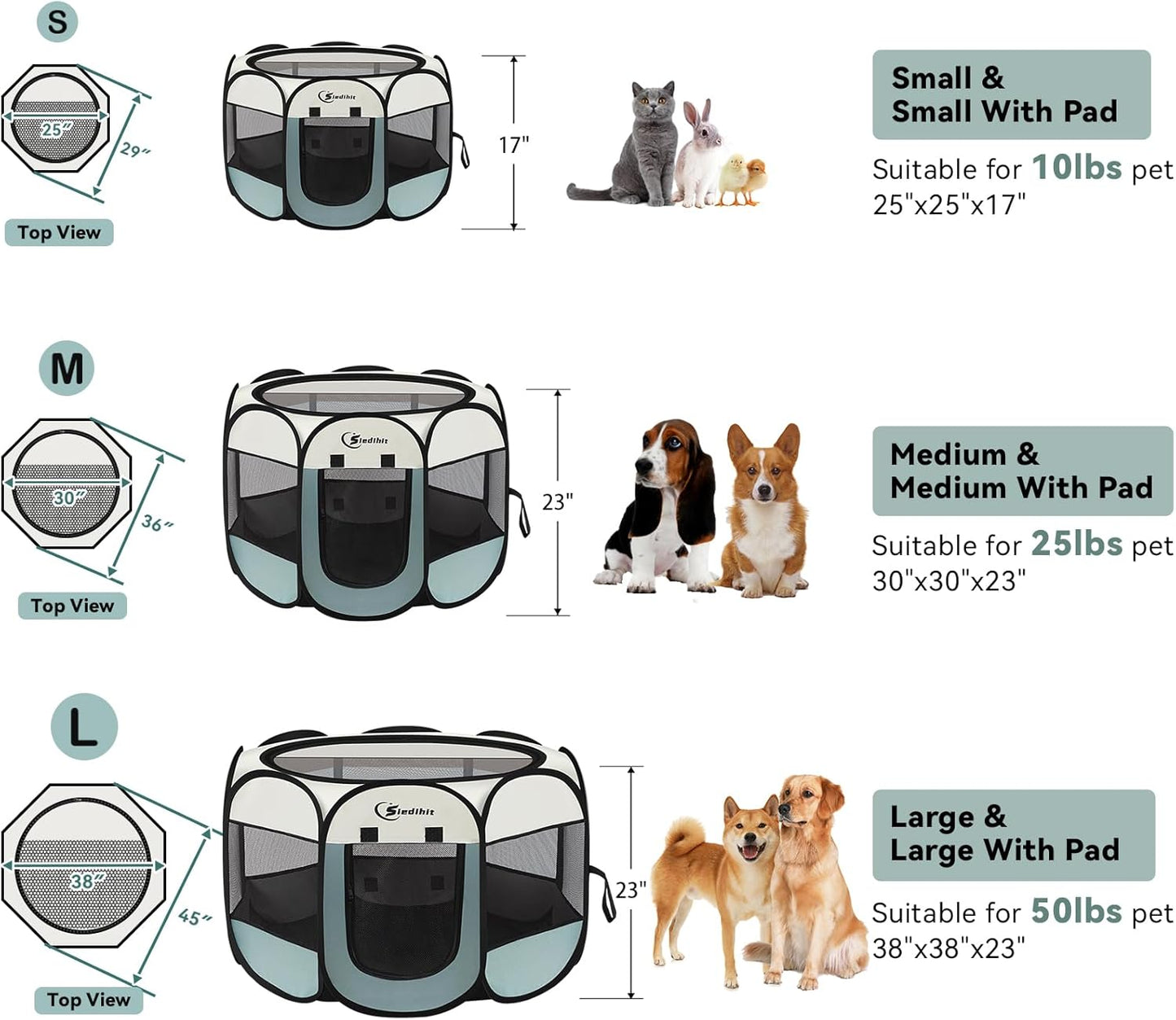 Dog Cat Playpen,Puppy Pet Playpen Indoor