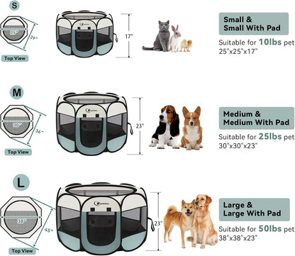 Dog Cat Playpen,Puppy Pet Playpen Indoor