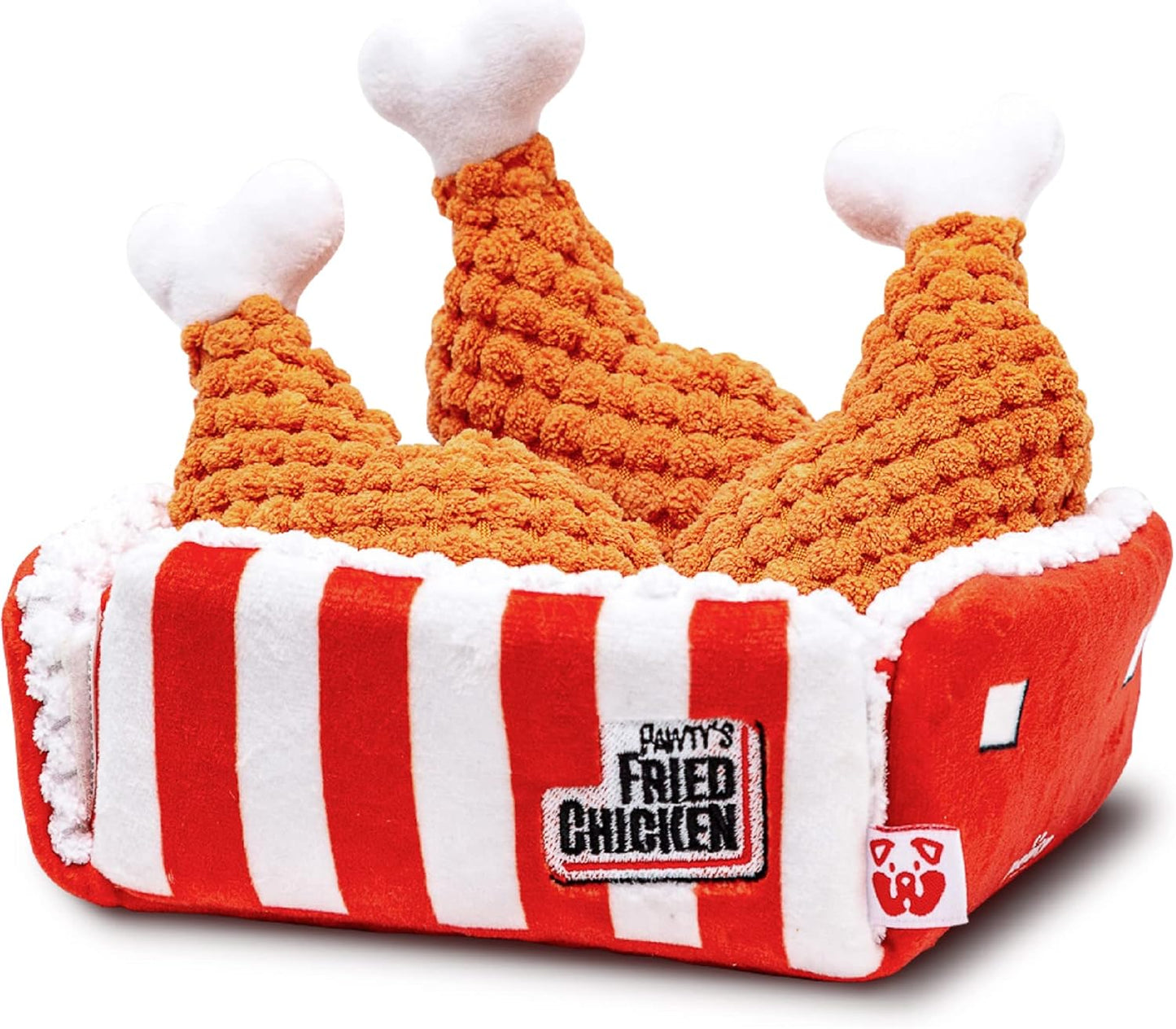 PAWTY Fried Chicken Interactive Dog Toy