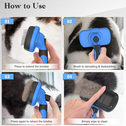 Self Cleaning Slicker Brush Skin Friendly