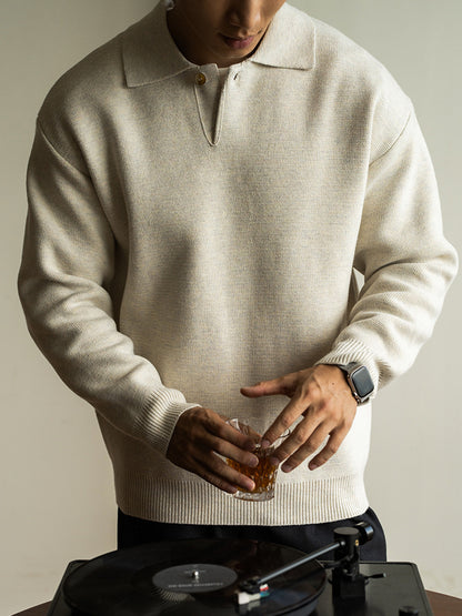 Mens Italian Style Knit Cardigan Sweater