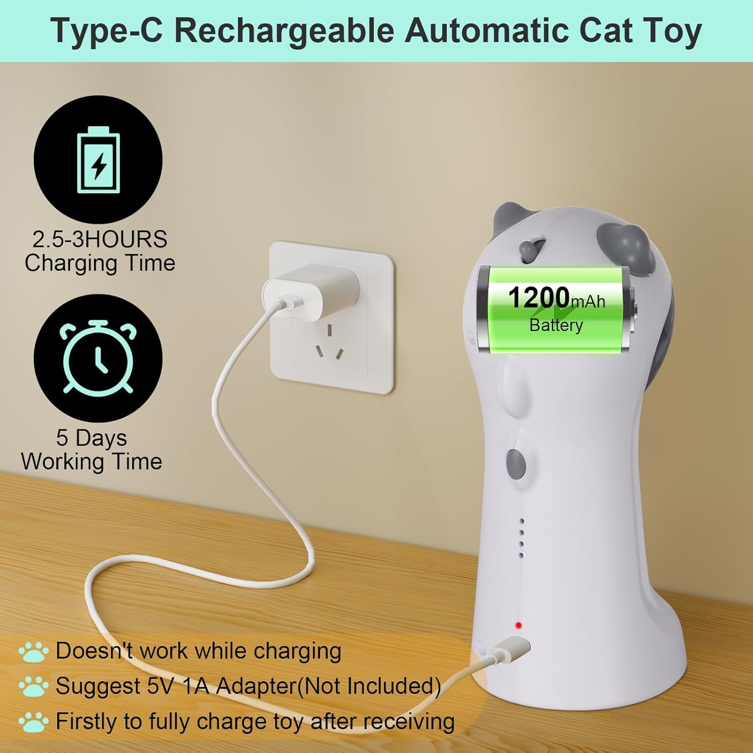 Cat Toy, Automatic Motion-Activated