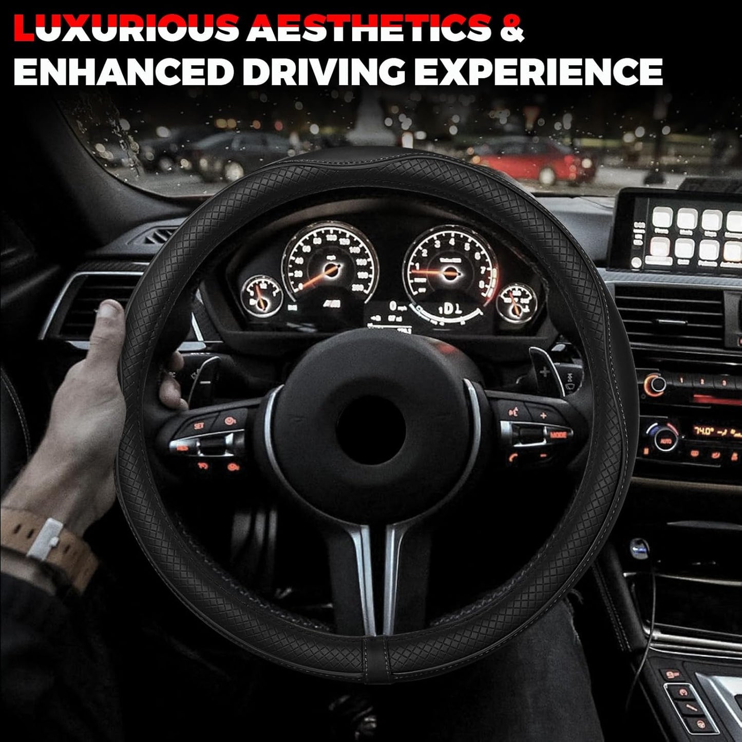 Car Steering Wheel Cover, Microfiber