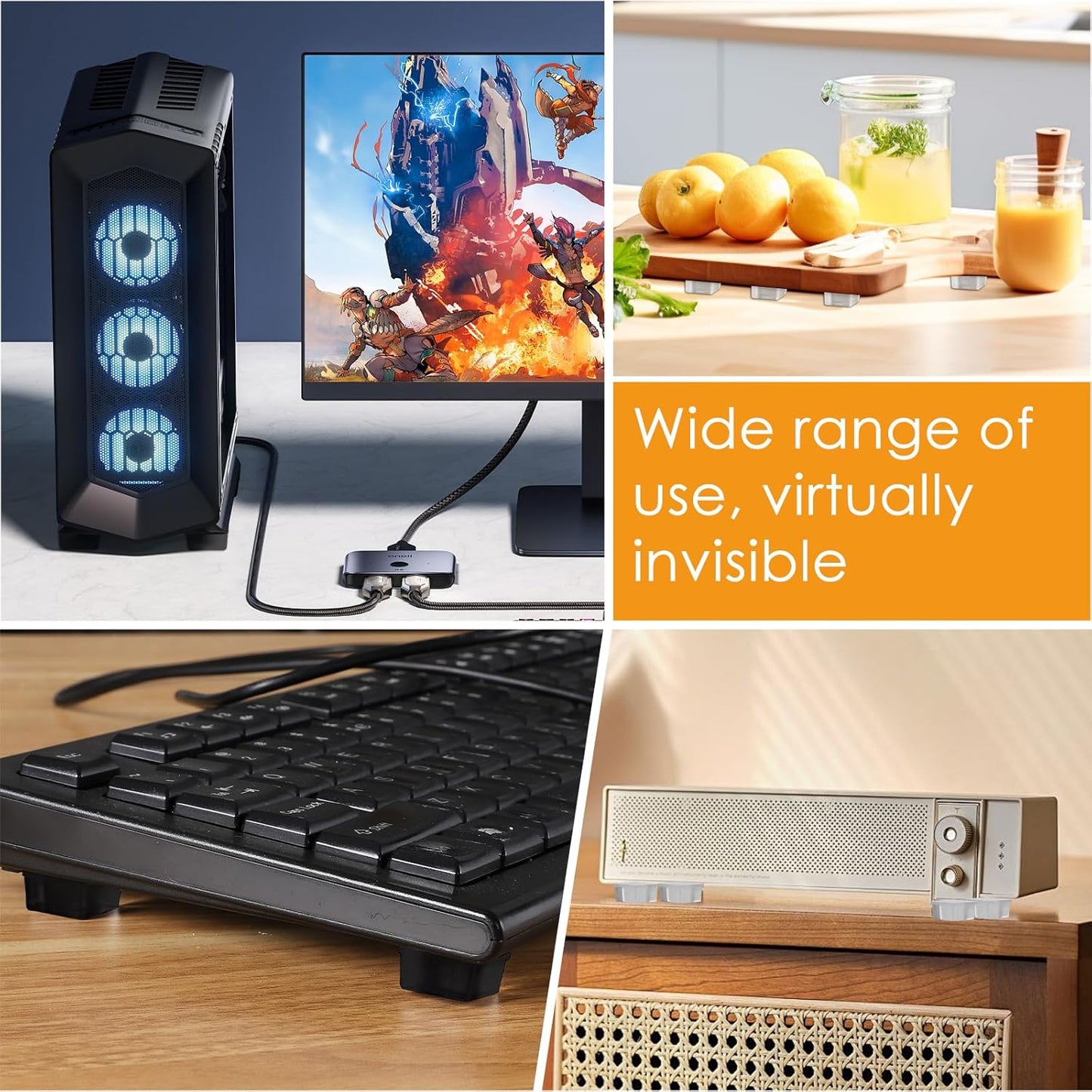 Rubber Feet for Electronics 40PCS Tall 