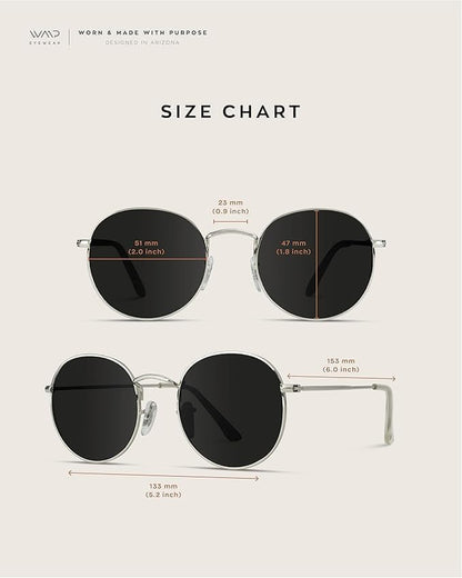  Reflective Lens round Trendy Sunglasses