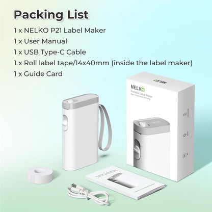 Label Maker Machine with Tape, P21