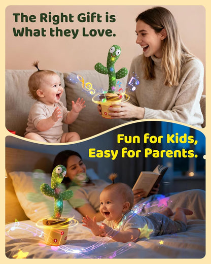 Dancing Talking Cactus Baby Toys 0-18