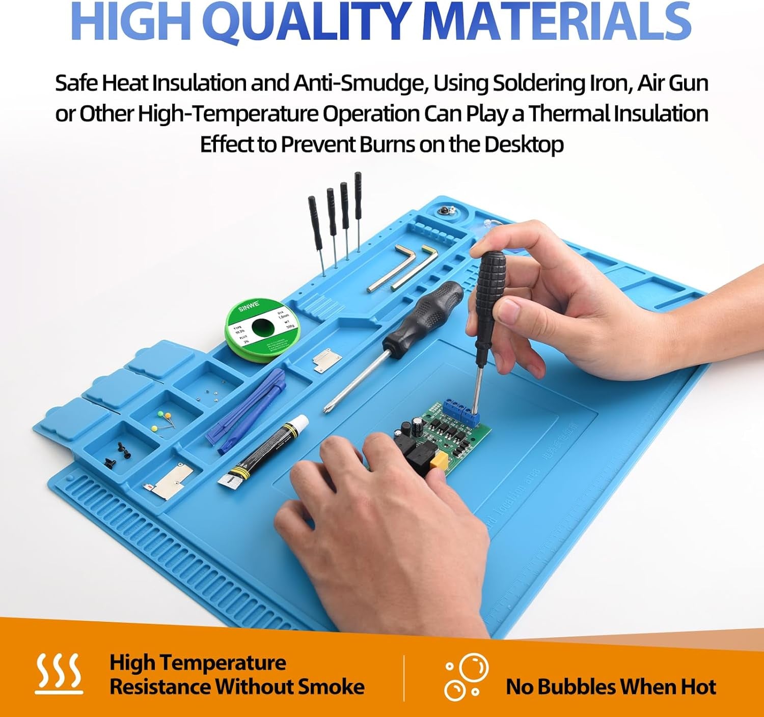 Professional Silicone Soldering Pad 932°
