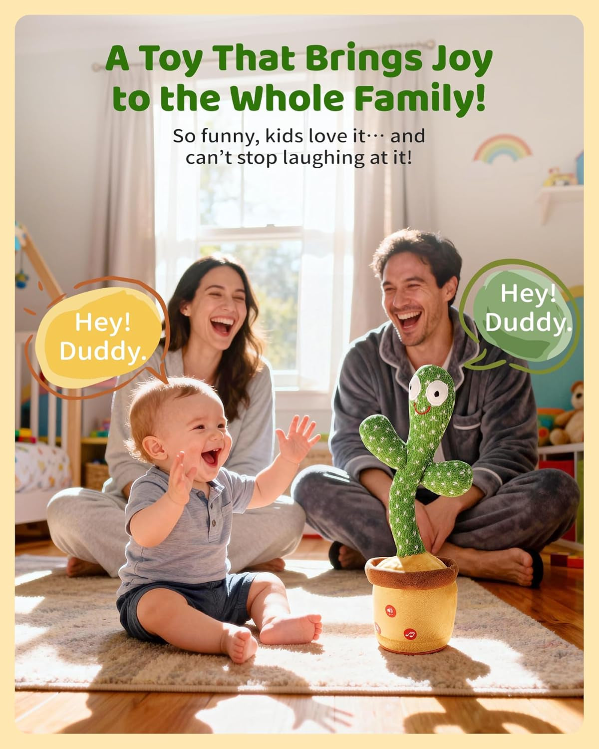 Dancing Talking Cactus Baby Toys 0-18