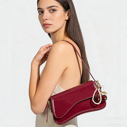 Black Purses for Women Trendy, Y2K Faux 