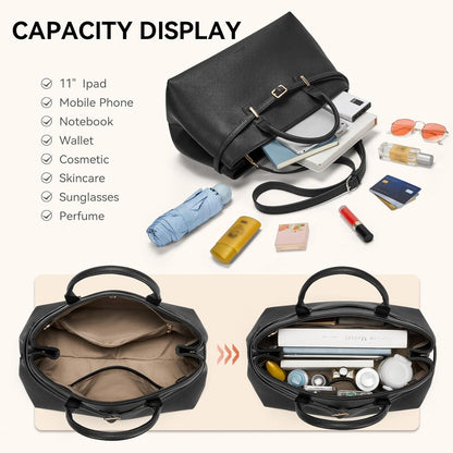 Vegan Leather Purse for Women Top Handle