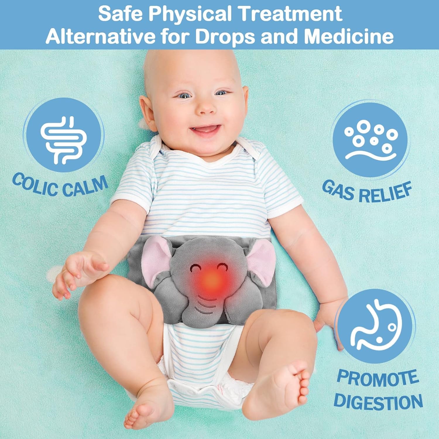 Baby Colic and Gas Relief - Heated Tummy