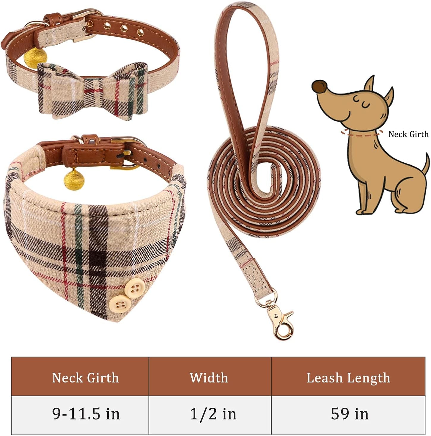 3 PCS Dog Collars for Small Puppy Collar 
