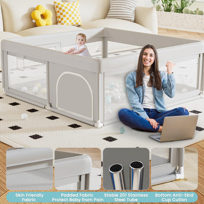 Baby Playpen 50X50 Inch, Play Pens 