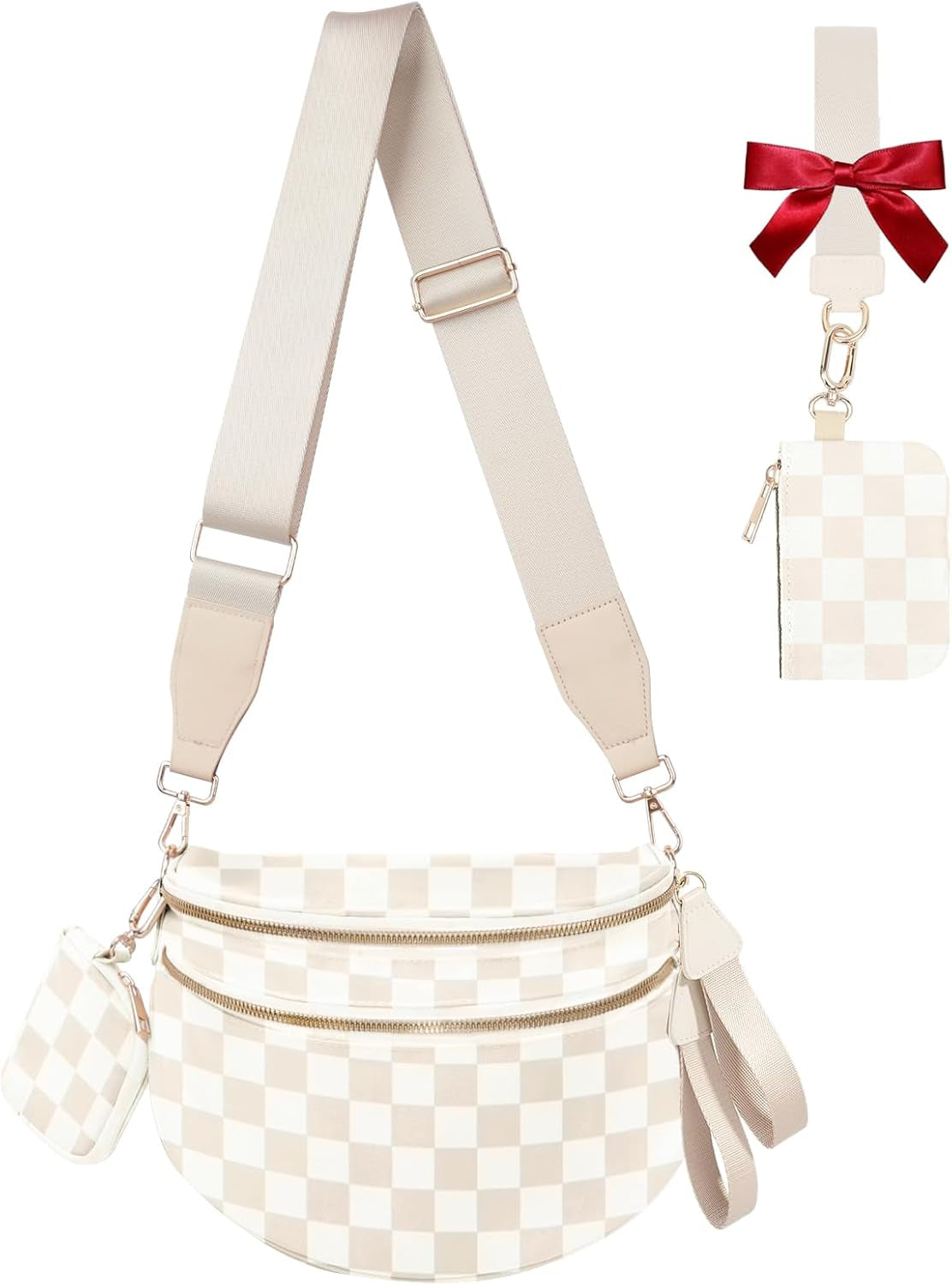 Cross Body Bag for Women Checkered