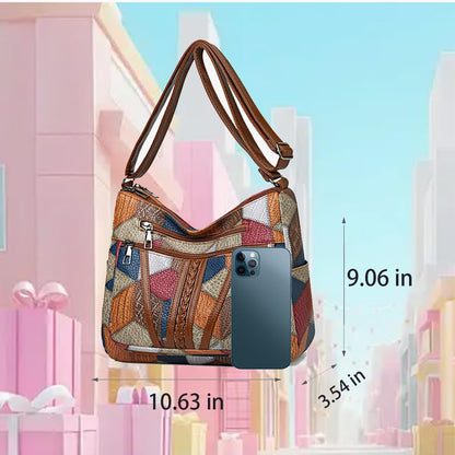 Trendy Crocodile Print Soft Leather Tot