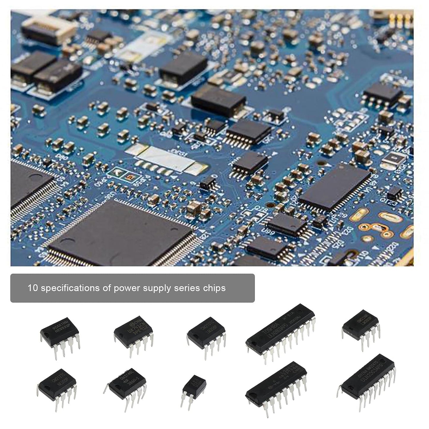 50Pcs 10 Types Integrated Circuit Chip