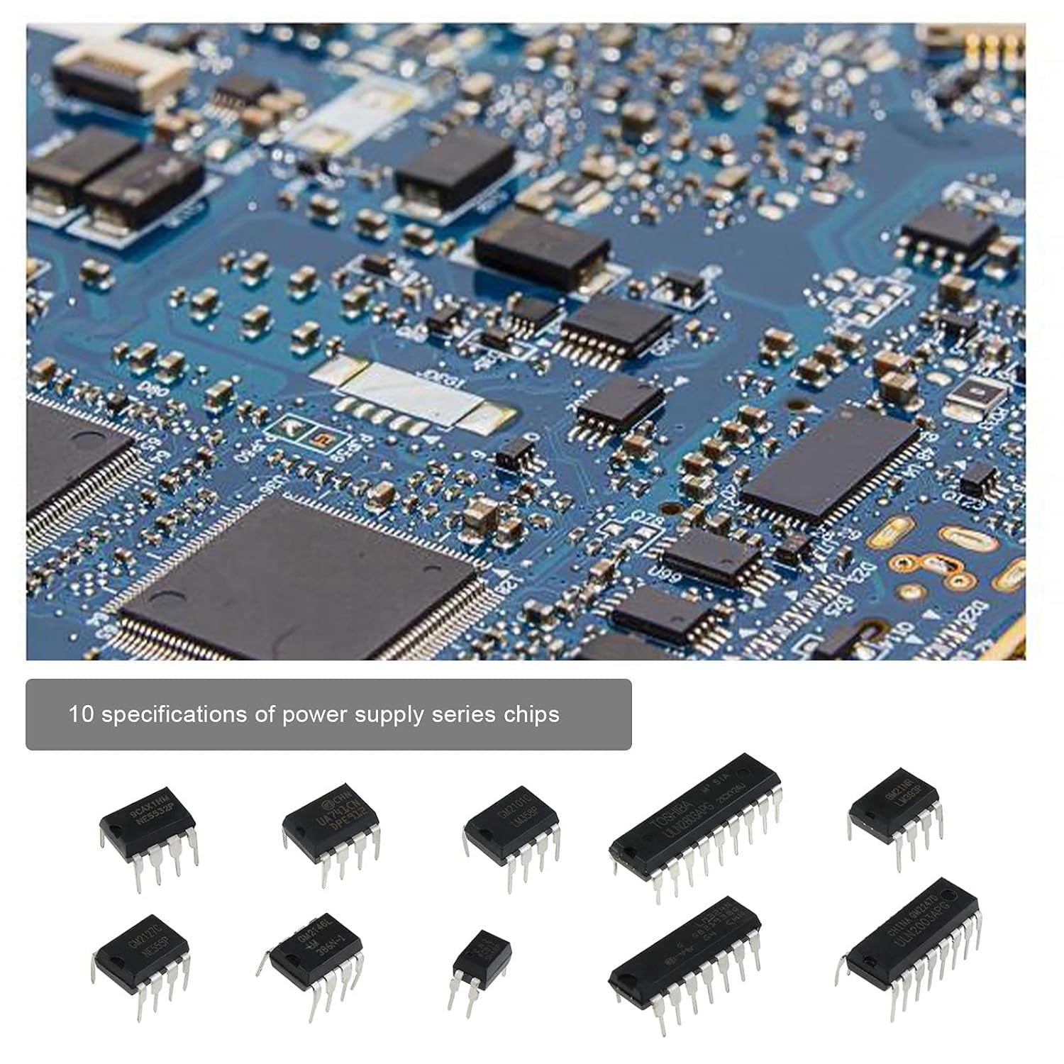 50Pcs 10 Types Integrated Circuit Chip