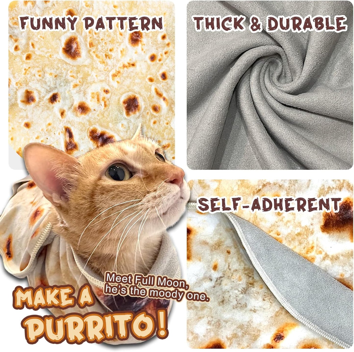 Cat Wrap for Cutting Nails,tortilla 