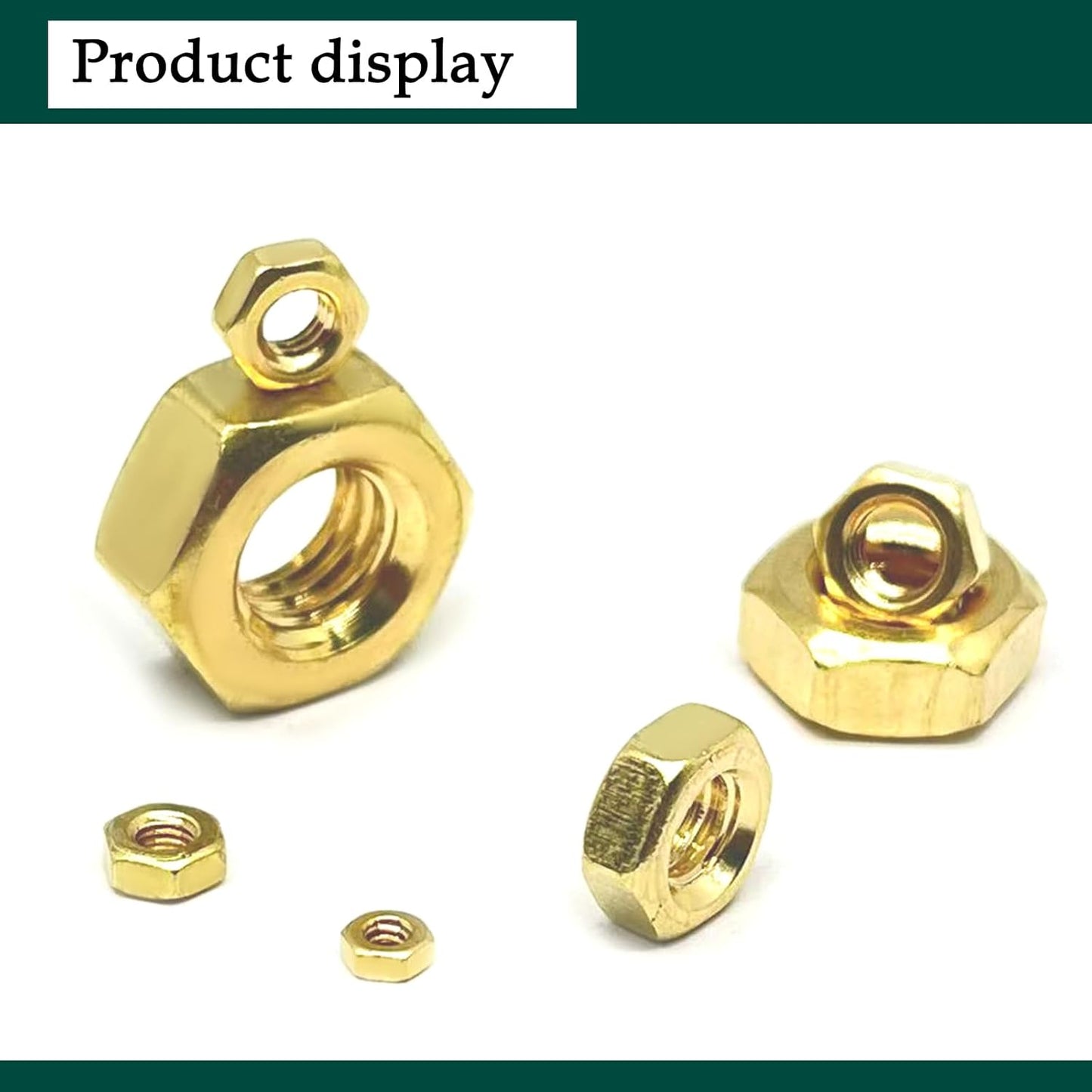 10 Pcs M8-1.25Mm Brass Hex Nut,Metric