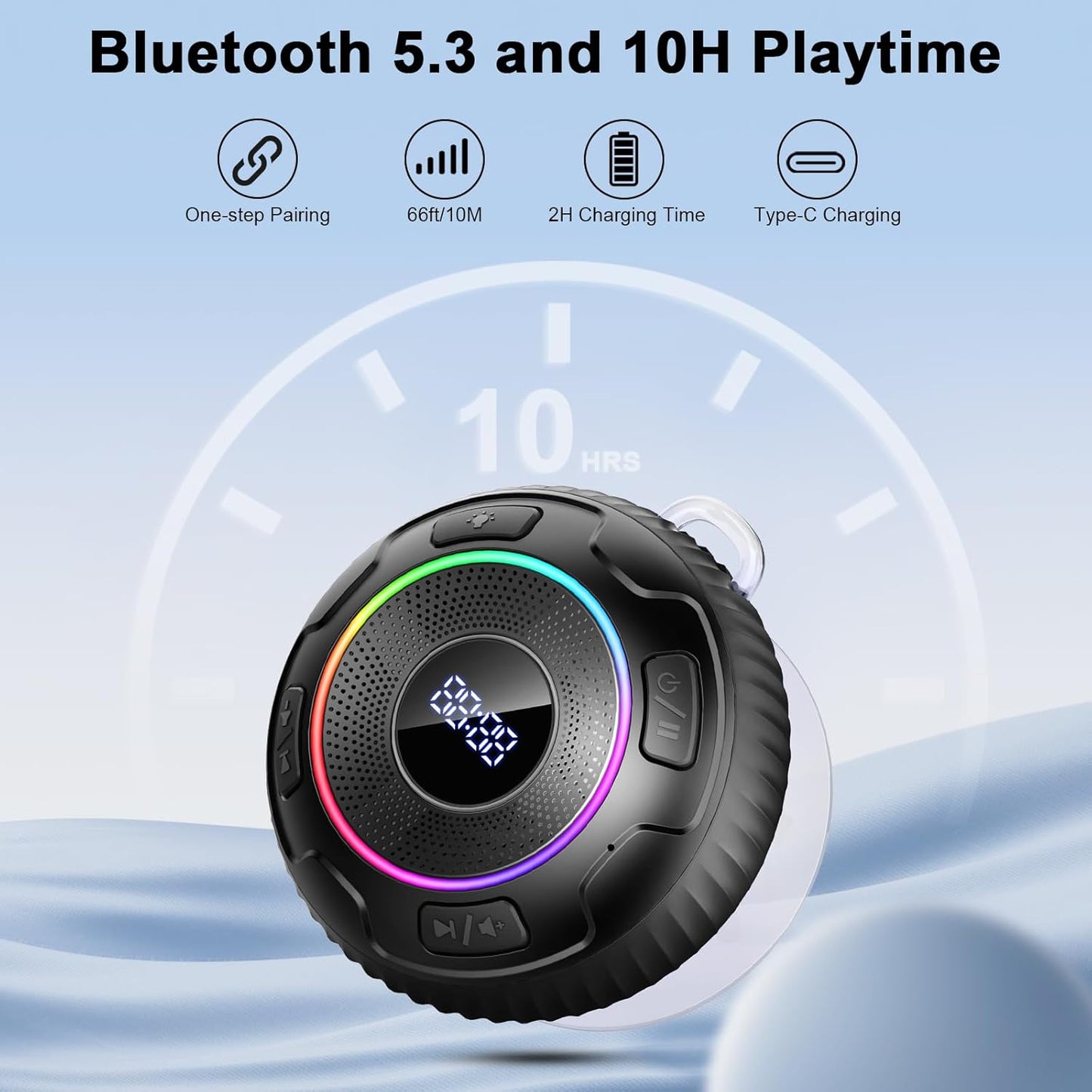 Bluetooth Shower Speaker, Bluetooth 