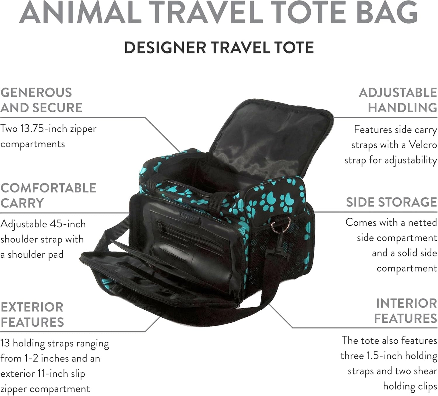 Professional Animal Travel Tote Bag 
