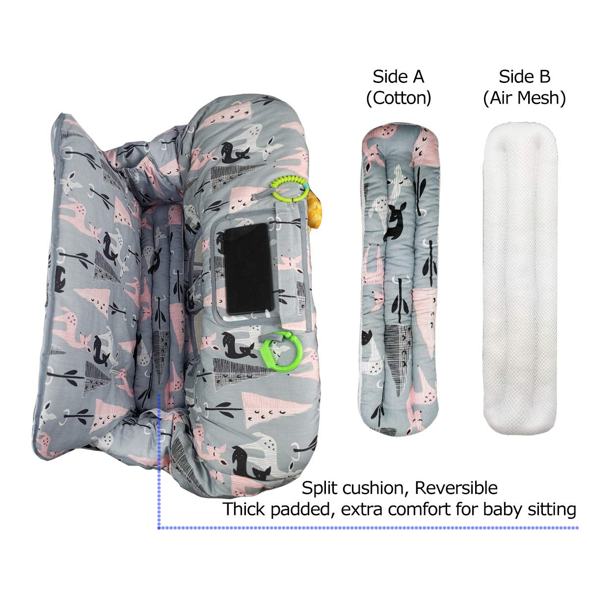 Shopping Cart Cover, 2-In-1 Cart Cover 