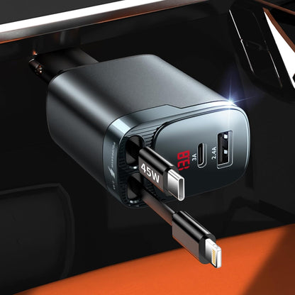Retractable Car Charger 4 in 1, Car 